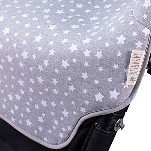 JANABEBE Colchoneta para Bugaboo Buffalo y Bugaboo Fox White Star