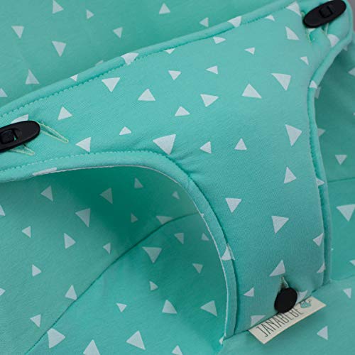 JANABEBE Funda para Hamaca Babybjorn Soft, Balance (Mint Sparkles)