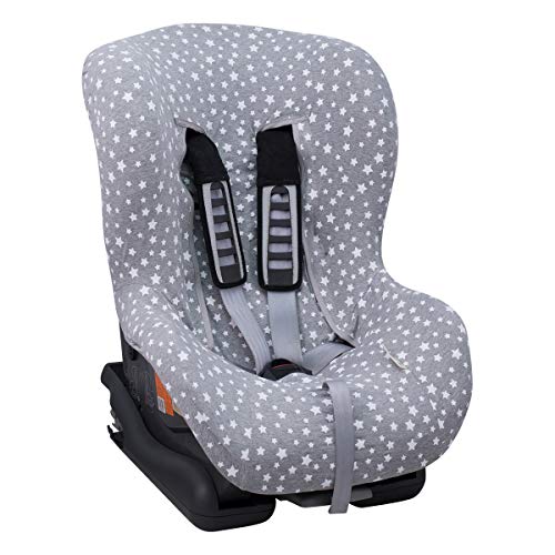 JANABEBE Funda Universal para Silla de Coche Grupo 1-2-3 White Star