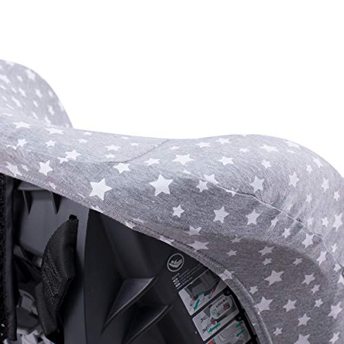 JANABEBE Funda Universal para Silla de Coche Grupo 1-2-3 White Star