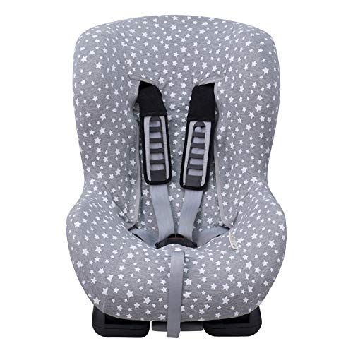 JANABEBE Funda Universal para Silla de Coche Grupo 1-2-3 White Star