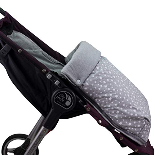 JANABEBE Saco para Baby Jogger City Mini Joolz WHITE STAR, ALGODÓN