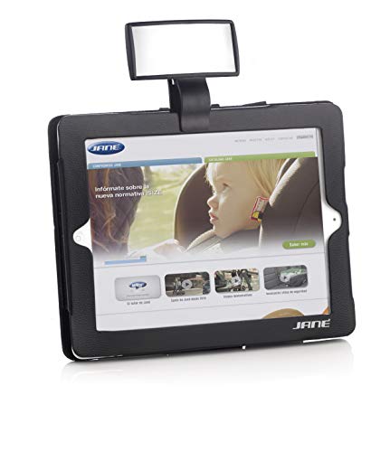 Jané 030603C01 - Espejo de Seguridad con Funda para Tablet y Minitablet, Vigilancia del Niño mientras Conduce