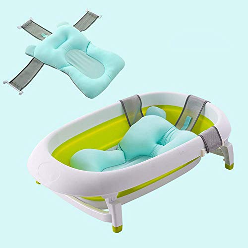 Jary Recién Nacido Cuna Parachoques del baño del bebé del cojín Antideslizante Mat Bañera Cuna Cama for niños bebé Cuna Nido Protector de los niños Cama el Dormir Viajes, B li (Color : B)