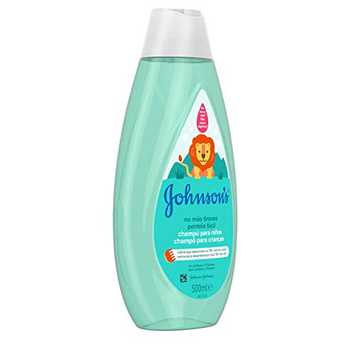 Johnson's Baby Champú No Más Tirones para Niños, Deja el Cabello Suave, Liso y Fácil de Peinar - 3 x 500 ml