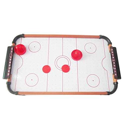 Juego de acción portátil de Ritmo rápidoTabletop Mesa de Hockey de Aire Mini Durable Ligero Mini Juego de Hockey de Aire comprimido Juego para Interiores y Exteriores para niños Adultos