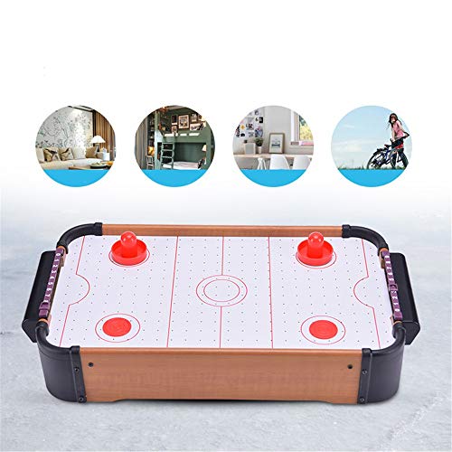 Juego de acción portátil de Ritmo rápidoTabletop Mesa de Hockey de Aire Mini Durable Ligero Mini Juego de Hockey de Aire comprimido Juego para Interiores y Exteriores para niños Adultos