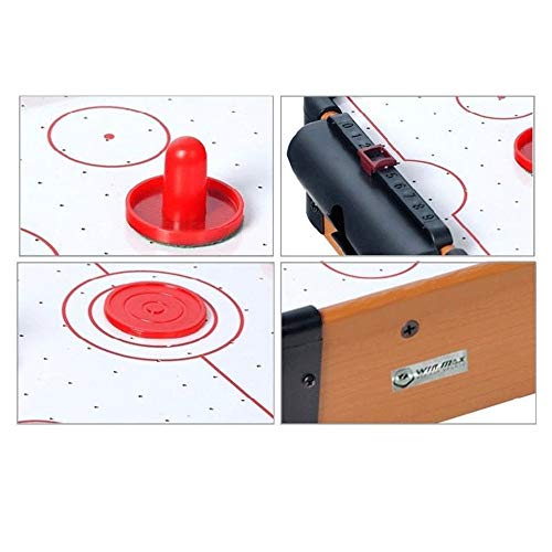 Juego de acción portátil de Ritmo rápidoTabletop Mesa de Hockey de Aire Mini Durable Ligero Mini Juego de Hockey de Aire comprimido Juego para Interiores y Exteriores para niños Adultos