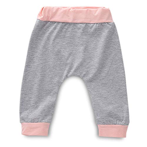 K-youth Ropa Bebé Niña Conjunto Niña Pantalon y Top Fiesta Bebé Niña Niños Mamelucos de Manga Larga de Conejo de impresión Elegante Otoño Ropa para Bebe Niña Recien Nacido (Rosa, 0-6 Meses)