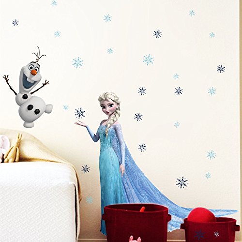 Kibi Stickers Infantiles Frozen Adhesivos Pared Decorativos Pegatinas De Pared Frozen Para La Habitación Niños Decoración De Pared Dormitorio Bebe Pegatinas De Pared Extraíble