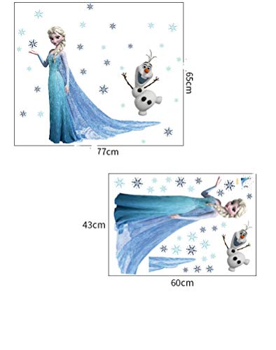 Kibi Stickers Infantiles Frozen Adhesivos Pared Decorativos Pegatinas De Pared Frozen Para La Habitación Niños Decoración De Pared Dormitorio Bebe Pegatinas De Pared Extraíble