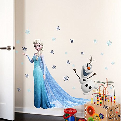 Kibi Stickers Infantiles Frozen Adhesivos Pared Decorativos Pegatinas De Pared Frozen Para La Habitación Niños Decoración De Pared Dormitorio Bebe Pegatinas De Pared Extraíble