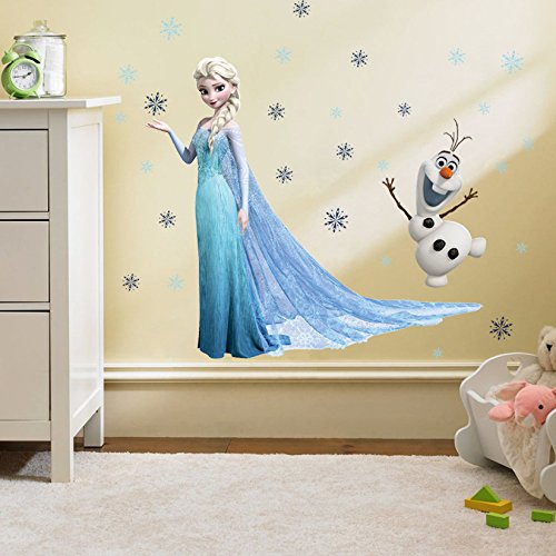 Kibi Stickers Infantiles Frozen Adhesivos Pared Decorativos Pegatinas De Pared Frozen Para La Habitación Niños Decoración De Pared Dormitorio Bebe Pegatinas De Pared Extraíble