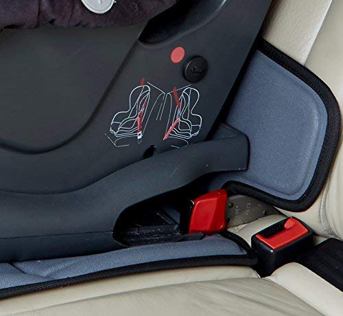 Kid Transit Protectores de asiento de automóvil para asientos infantiles y protector de asiento de bebé resistente compatible con ISOFIX 1 x Protector Gris