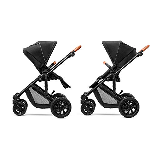 Kinderkraft Carrito Bebé 2 Piezas PRIME 2020, Silla de Paseo, Capazo, Negro