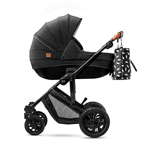 Kinderkraft Carrito Bebé 2 Piezas PRIME 2020, Silla de Paseo, Capazo, Negro