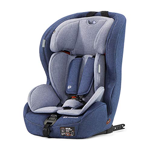 Kinderkraft Silla de Coche Isofix SAFETY FIX, Grupo 1/2/3, 9-36 kg, Azul