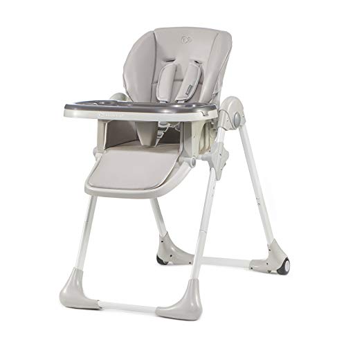 Kinderkraft Trona Bebé Ajustable Yummy, Segura, Bandeja, hasta 3 los Años, Gris