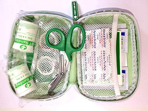 Kit de primeros auxilios Mini First Aid para bebé Perfecto para llevar en el bolso cambiador, el bolso de mano o el coche.