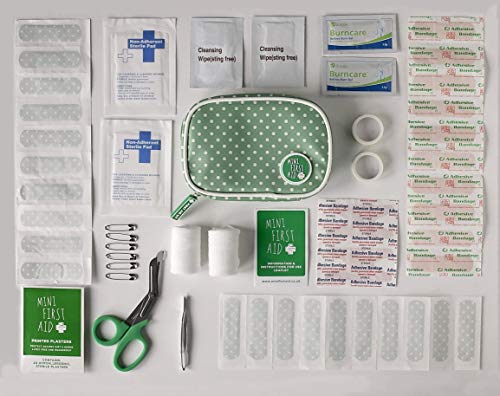 Kit de primeros auxilios Mini First Aid para bebé Perfecto para llevar en el bolso cambiador, el bolso de mano o el coche.