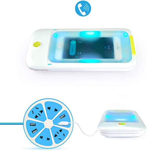 Knoijijuo Esterilizador Esterilizador del Teléfono Móvil UV, Multi-Función De Carga USB Limpiador, Conveniente para Los Teléfonos Móviles, Relojes, Ropa Interior, Tijeras Y Otros