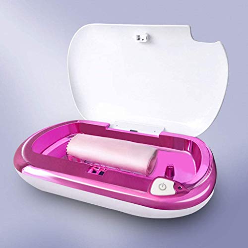 Knoijijuo Esterilizador Portátil Esterilizador UV Desinfección De La Ropa Interior, Ropa Interior Adecuado para, Teléfonos Móviles, Ropa De Bebé, Toallas, Etc,Rosado