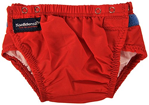 Konfidence - Bañador para bebé, Color Rojo