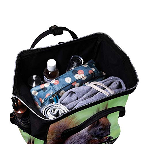 La Ardilla-4160737 Cambio de mochila, bolsa de pañales para bebés Bolsas de pañales para mochilas con pañales para el cuidado del bebé Capacidad duradera, elegante y grande para mamá y papá