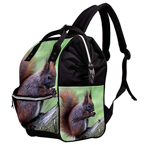 La Ardilla-4160737 Cambio de mochila, bolsa de pañales para bebés Bolsas de pañales para mochilas con pañales para el cuidado del bebé Capacidad duradera, elegante y grande para mamá y papá