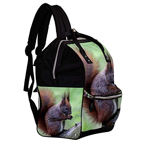 La Ardilla-4160737 Cambio de mochila, bolsa de pañales para bebés Bolsas de pañales para mochilas con pañales para el cuidado del bebé Capacidad duradera, elegante y grande para mamá y papá