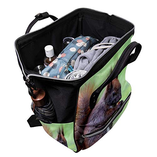 La Ardilla-4160737 Cambio de mochila, bolsa de pañales para bebés Bolsas de pañales para mochilas con pañales para el cuidado del bebé Capacidad duradera, elegante y grande para mamá y papá