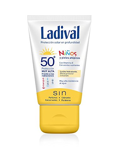 Ladival 169329 - Leche hidratante 50+ con Efecto Protector Inmediato, 75 ml