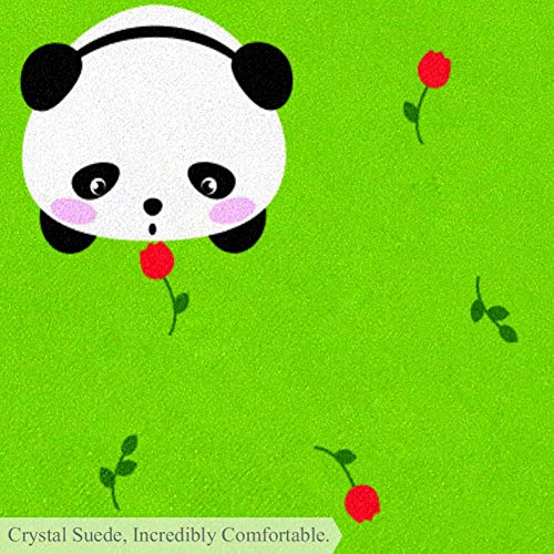 laire Daniel Kawaii Mochi Panda - Alfombra de algodón Ultra Suave para bebé, Alfombra Redonda de área de Juego para niños con un diámetro de 70 x 70 cm, Multi02, 80x80cm/31.5x31.5IN