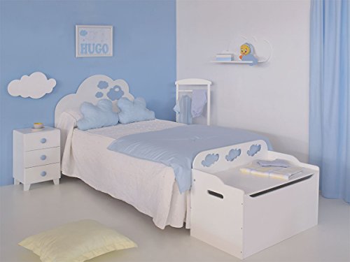 Lampara de pared infantil Nube (Blanco)