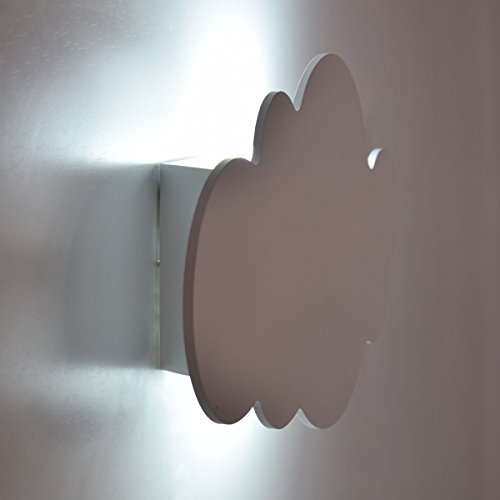 Lampara de pared infantil Nube (Blanco)