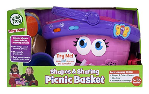 Leap Frog Shapes & Sharing Picnic Basket - Juguetes de rol para niños (Multi)