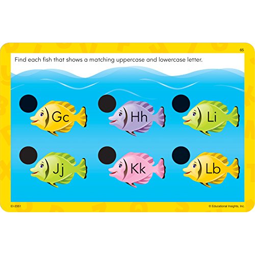 Learning Resources- Tarjetas Hot Dots Jr. para Practicar el Alfabeto, Color (EI-2351)