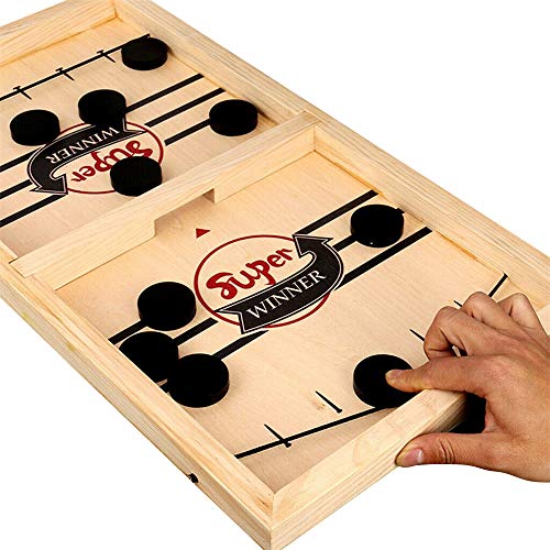 Leepesx Bouncing Chess Hockey Game Slingshot Board Game Juego Interactivo Entre Padres e Hijos Juegos de Escritorio para 2 Jugadores Juego de Mesa Juego de Mesa para Interior