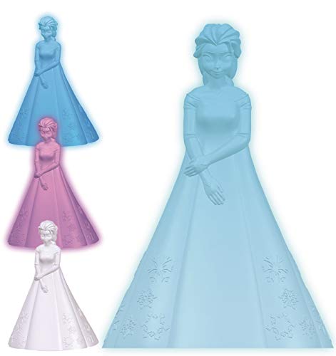 LEXIBOOK NLJ110FZ Disney Frozen Noche Multicolor con Elsa, quitamiedos fría y Segura NLJ110FZFrozen, Luz Nocturna de Color para niños