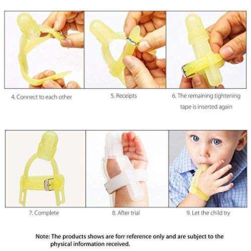 LHKJ Chuparse el Pulgar Silicona Chupete Pulgar Protector, No Tóxico Bebés Protección para Los Dedos, para Niños de 1-5 Años