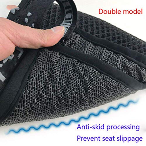 Lounayy Funda De Asiento Cool De Motocicleta Moda Basica Protector De Cojín De Tela De Malla 3D Universal Funda De Asiento Resistente Al Calor Cojín De Malla De Malla Transpirable Accesorios De Motoci