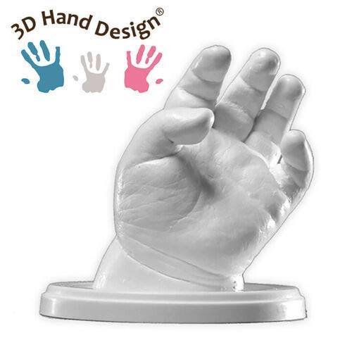 Lucky Hands® Huellas en 3D | Improntas Mano | Idea de Regalo para el Día de la Madre (C: 7-48 Meses | sin Accesorios, 2-3 moldes)