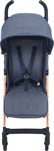 Maclaren Quest - Silla de paseo para bebé, asiento multiposición, capota extensible con UPF 50+, suspensión en las 4 ruedas, hasta los 25kg, color denim indigo