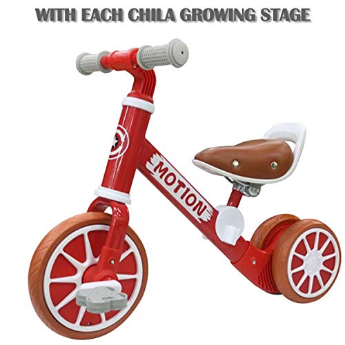 MAGO Triciclo infantil multifunción Bike Balance Adecuado for 2-5 bebé de los años Ejercicio Montar dos en uno envío de regalos de Navidad de los niños (Color : Red)