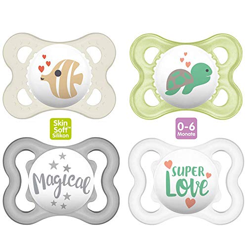 MAM Original Chupete 0-6 meses Silicona, Conjunto de 4 chupetes