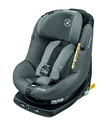 Maxi-Cosi AXISSFIX AIR 'Sparkling Grey' - Silla de auto giratoria i-Size desde los 61 hasta los 105 cm, grupo 1, unisex, color sparkling grey