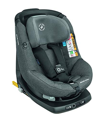 Maxi-Cosi AXISSFIX AIR 'Sparkling Grey' - Silla de auto giratoria i-Size desde los 61 hasta los 105 cm, grupo 1, unisex, color sparkling grey