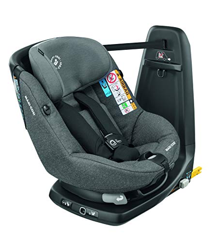 Maxi-Cosi AXISSFIX AIR 'Sparkling Grey' - Silla de auto giratoria i-Size desde los 61 hasta los 105 cm, grupo 1, unisex, color sparkling grey