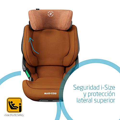 Maxi-Cosi Kore Silla de coche grupo 2/3 isofix I-Size, 15-36 kg, Protección lateral superior, crece con el niño desde 4 hasta 12 años, color Authentic Cognac