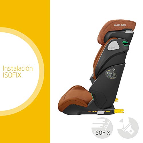 Maxi-Cosi Kore Silla de coche grupo 2/3 isofix I-Size, 15-36 kg, Protección lateral superior, crece con el niño desde 4 hasta 12 años, color Authentic Cognac